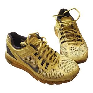 Nike Air Max + 2012 Volt Neon Yellow Running 554886-701 Size 8